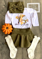 
              What A Great Fall Baby Skirt Outfit
            