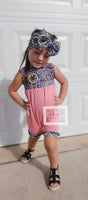 
              Rock Band Summer Romper Set - Baby or Toddler Complete Outfit
            